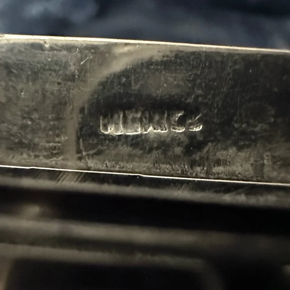 Signed Vintage Navajo Silver Blue Opal /Turquoise Inlay Hair Clip - Picture 5 of 11